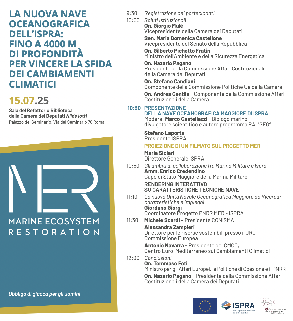 La nuova nave oceanografica dell'Ispra: fino a 4mila metri di profondità per vincere la sfida dei cambiamenti climatici